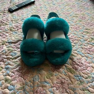 UGG slippers in light blue size 8